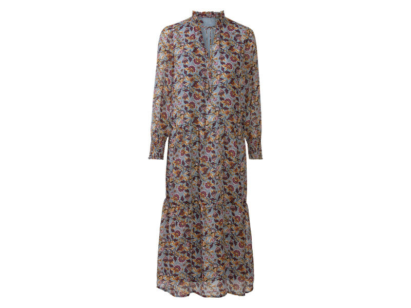 esmara® Dámské maxi šaty (paisley/modrá, 44)
