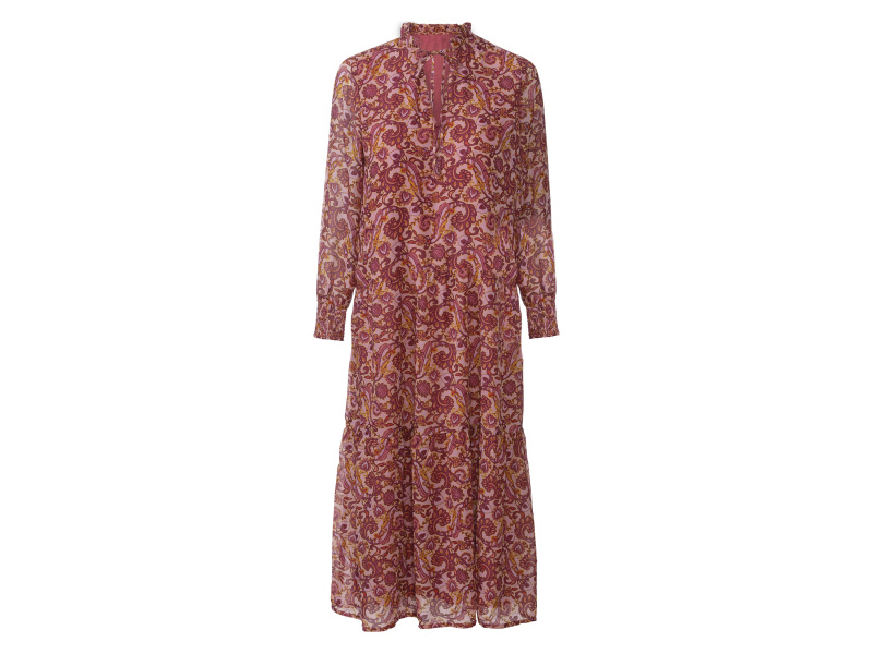 esmara® Dámské maxi šaty (paisley/růžovo-fialová, 42)