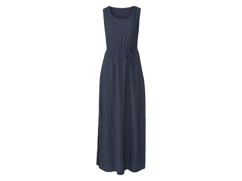 esmara® Dámské maxi šaty (navy modrá, S (36/38))