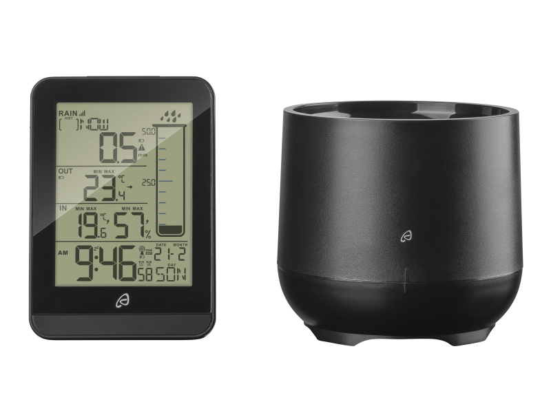 Auriol® Bezdrátová meteostanice s měřením množství srážek (černá)