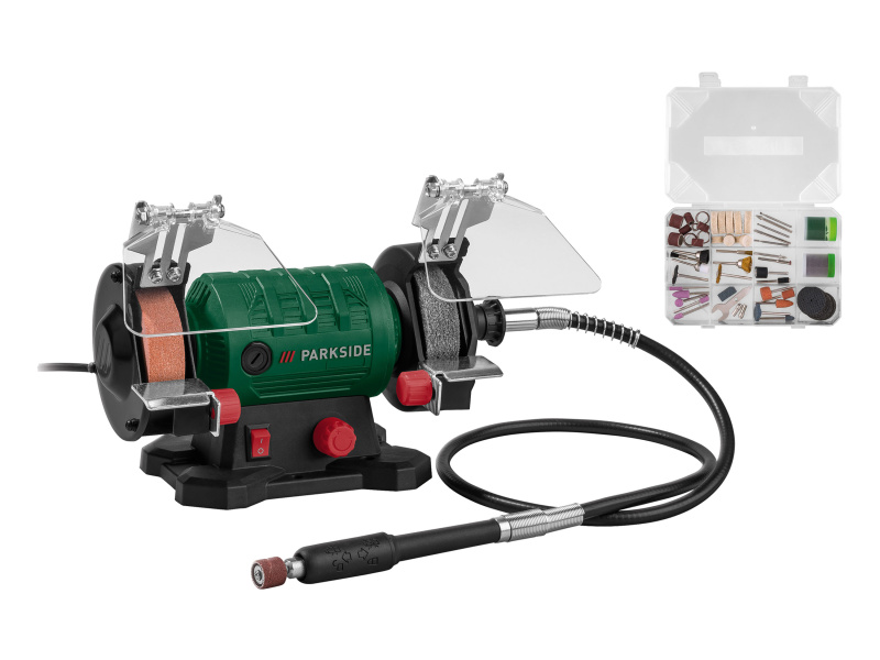 Parkside® Dvoukotoučová bruska s ohebnou hřídelí Pdfw 120 B3