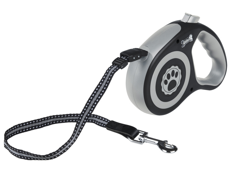 zoofari® Samonavíjecí vodítko (černé malé)