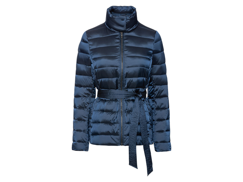 esmara® Dámská prošívaná bunda s páskem (XS (32/34), navy modrá)