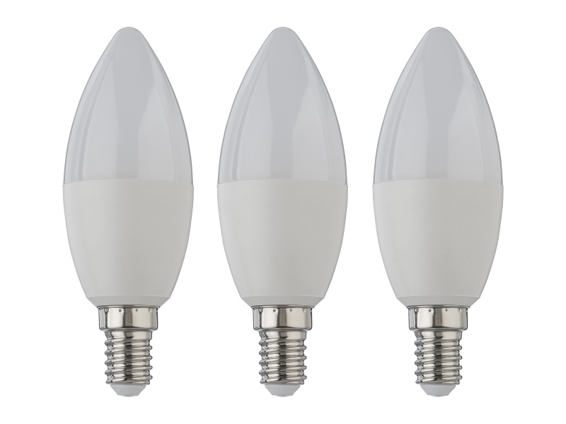 Livarno home LED žárovka, 2/3 kusy (6 W E14 svíčka, 3 kusy)