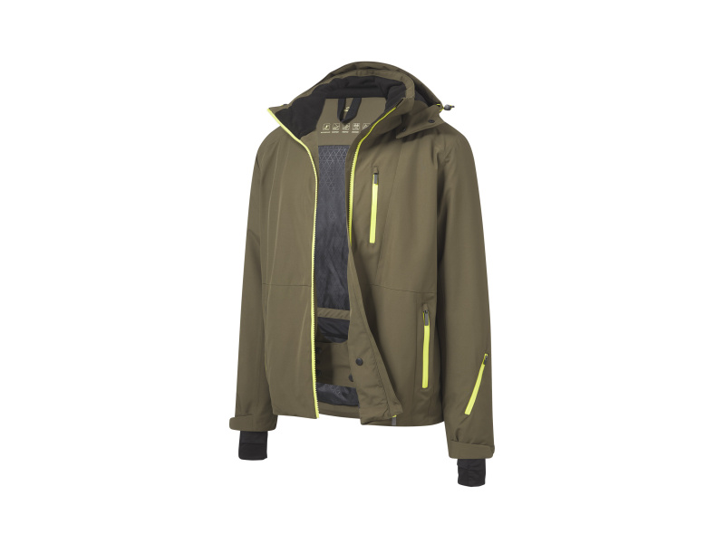 Crivit Pánská lyžařská bunda 10.000 mm (XL (56/58), khaki)