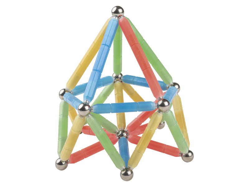 Playtive Magnetická stavebnice (svítí ve tmě)