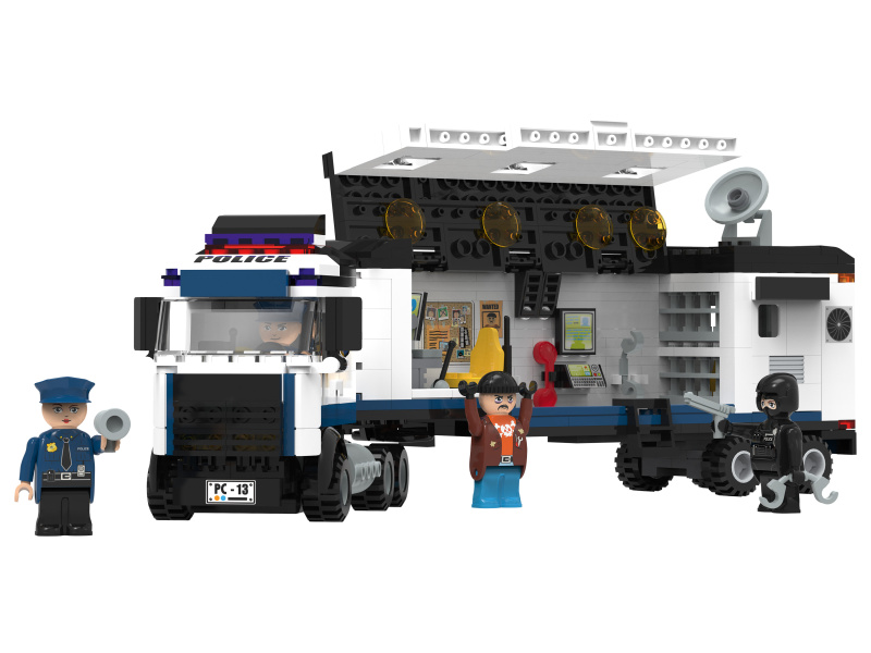 Playtive Clippys Stavebnice M (policejní nákladní auto)