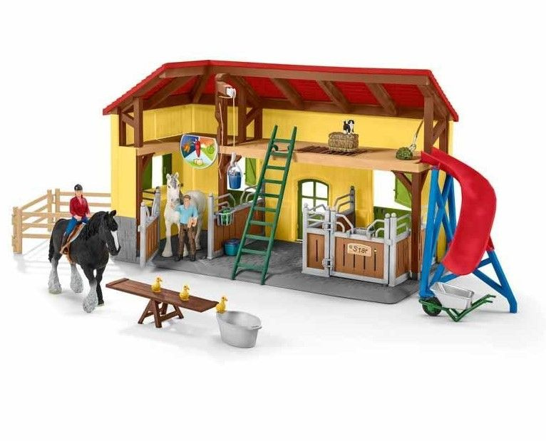 Schleich 42485 Stáj pro koně s příslušenstvím