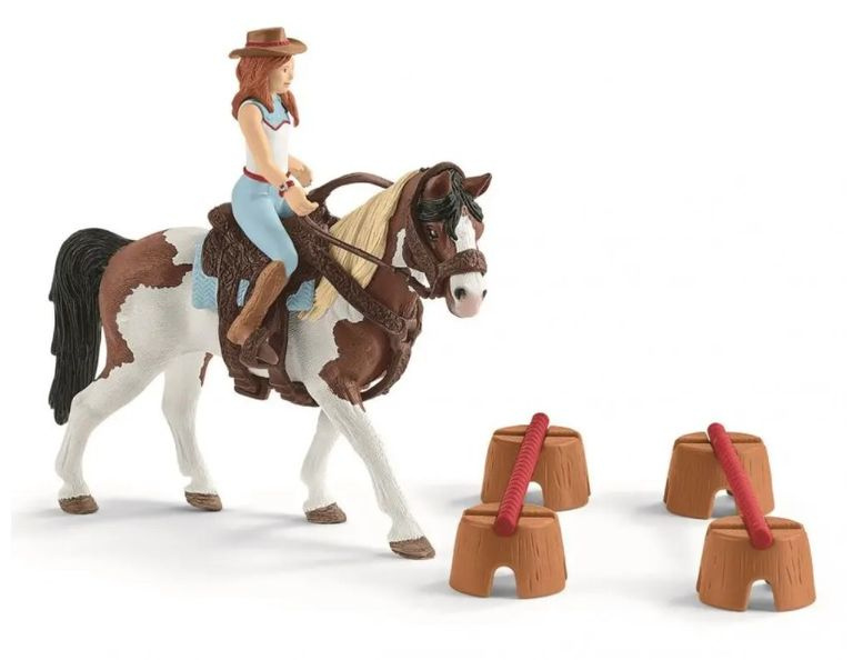 SCHLEICH Horse Club® 42441 Hannah a jezdecká sada na western