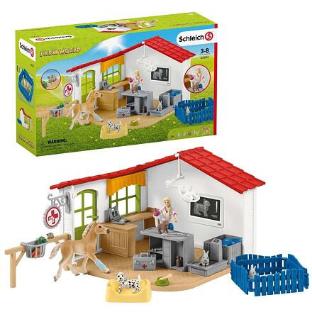 SCHLEICH Veterinární ordinace pro domácí zvířata