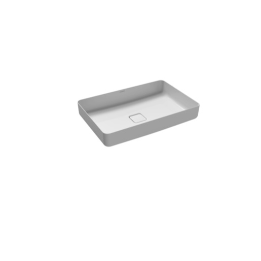 Kaldewei Miena umyvadlo na desku 58x38 cm alpská bílá bez otvoru pro baterii, bez přepadu KW3185