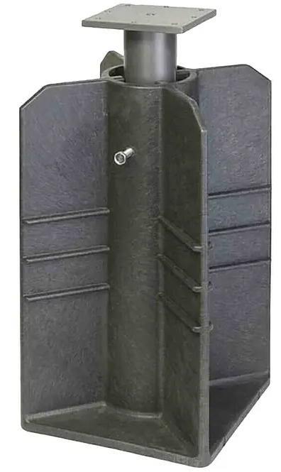 Podlahový stojan pro slunečníky Siena Garden Earthbase / Ø 350 cm / černá Varianta: ivi1
