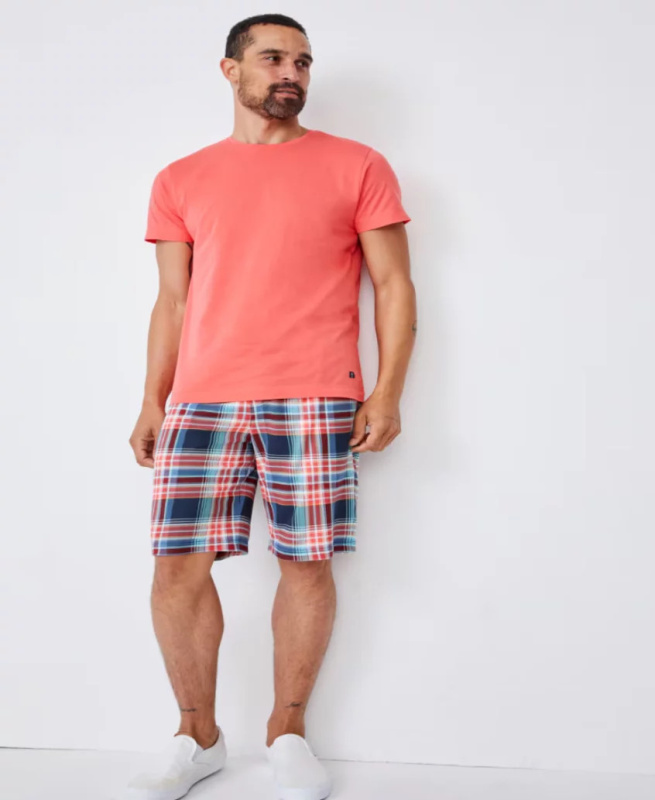 Pánské pyžamo 500001 378 korálové s kárem - Jockey 2XL