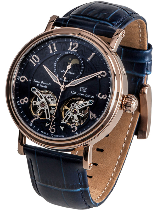 Carl von Zeyten CVZ0054RBL Murg Moonphase Automatic 46mm