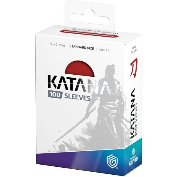 Ultimate Guard Katana Sleeves Standard Size (100) - Rising Sun Červená