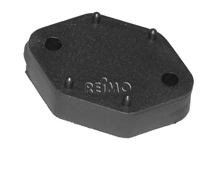 Distanční deska, výška 10 mm, černá