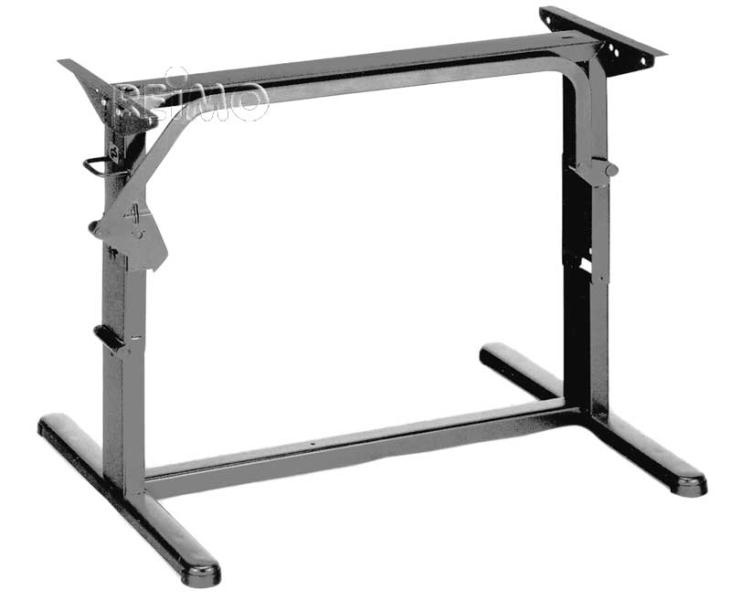 Zvedací rám stolu, kovový - 75 cm, světle šedý