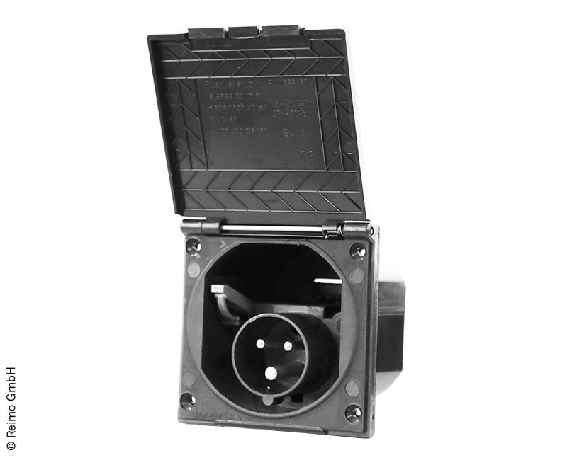 Venkovní zásuvka Carbest CEE - antracitová, volně ložené