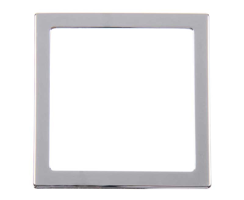 Krycí rámeček 1-násobný 62x62mm, stříbrný chrom (volný)