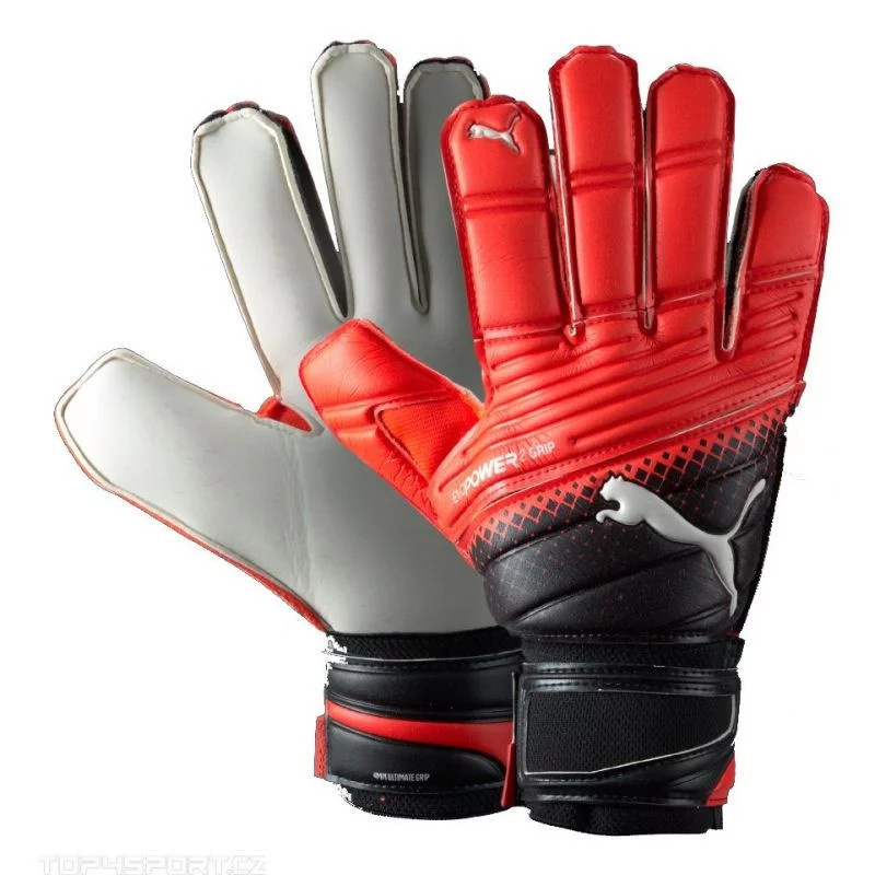 Brankářské rukavice evoPOWER Grip 2.3 RC 04122220 - Puma červená - černá 8,5