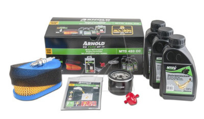 ARNOLD (Stanley Black & Decker) Arnold ASK 01 - servisní sada pro údržbu sekačky (2x olej / odsávačka / sprej na údržbu / utěrka / tester paliva)