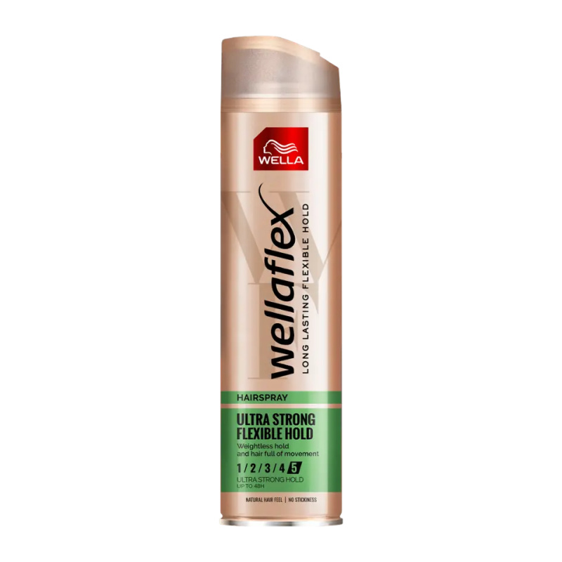 Wella Wellaflex Silk Finish & Hold lak na vlasy s extra silnou fixací 250 ml