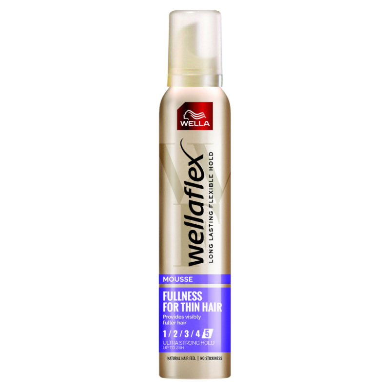 Wella Wellaflex Fullness Volume pěnové tužidlo s extra silnou fixací pro jemné vlasy 200 ml