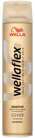 Wella Wellaflex Sensitive lak na vlasy se střední fixací bez parfemace 250 ml
