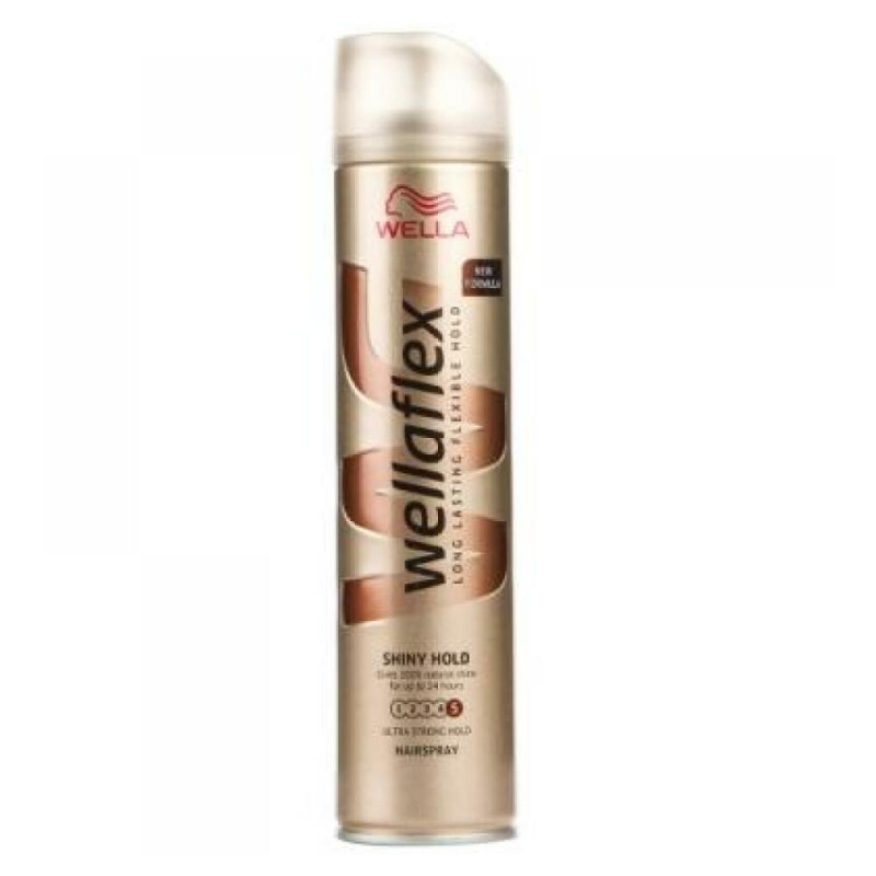 Wella Wellaflex Shine & Hold lak na vlasy s extra silnou fixací pro lesk 250 ml