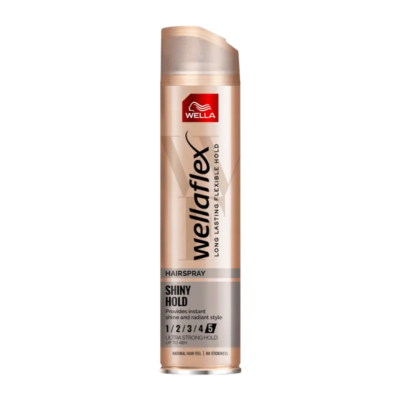 Wella Wellaflex Shine & Hold lak na vlasy s extra silnou fixací pro lesk 250 ml