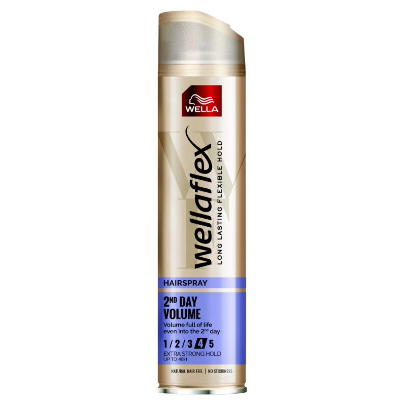 Wella Wellaflex 2 Days Volume lak na vlasy se silnou fixací pro objem 250 ml