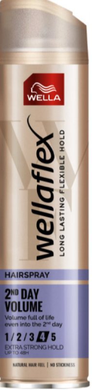 Wella Wellaflex 2 Days Volume lak na vlasy se silnou fixací pro objem 250 ml