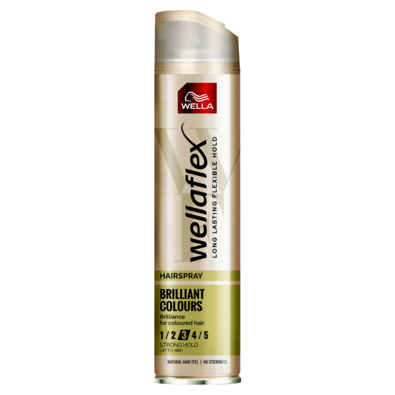 Wella Wellaflex Brilliant Color lak na vlasy se střední fixací pro barvené vlasy 250 ml