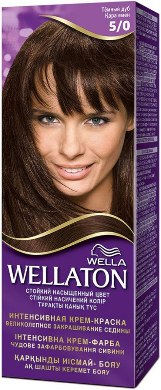 Wella Wellaton Intense permanentní barva na vlasy s arganovým olejem odstín 5/0 Light Brown 1 ks