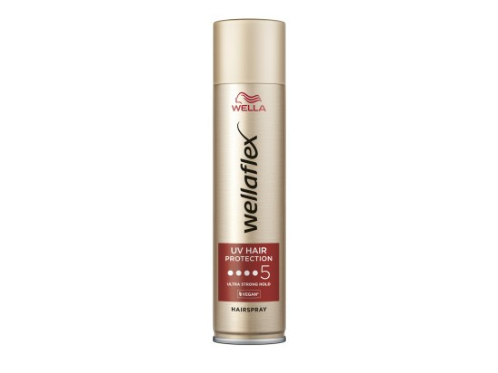 Wella Wellaflex UV Hair Protection lak na vlasy s extra silnou fixací pro tepelnou úpravu vlasů 250 ml