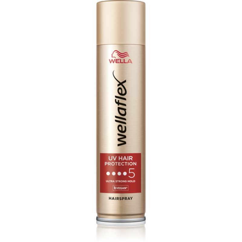 Wella Wellaflex UV Hair Protection lak na vlasy s extra silnou fixací pro tepelnou úpravu vlasů 250 ml