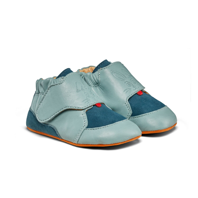 Dětské barefoot capáčky Affenzahn Crawling Shoe Leather Crawly Bunny - vel. 20/21