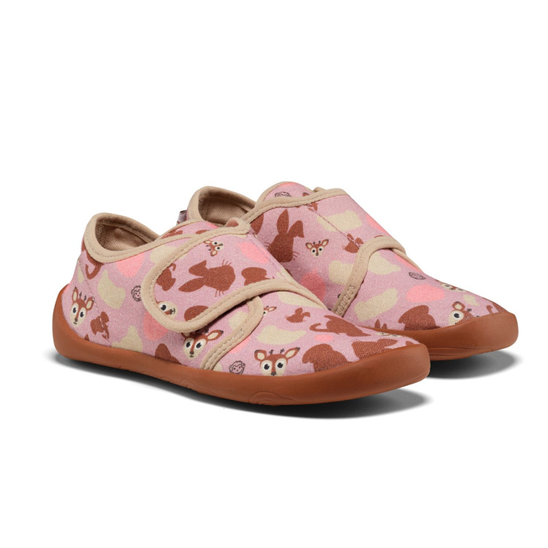 Dětské nazouvací barefoot boty Affenzahn Slipper Cotton Movy Deer - vel. 25