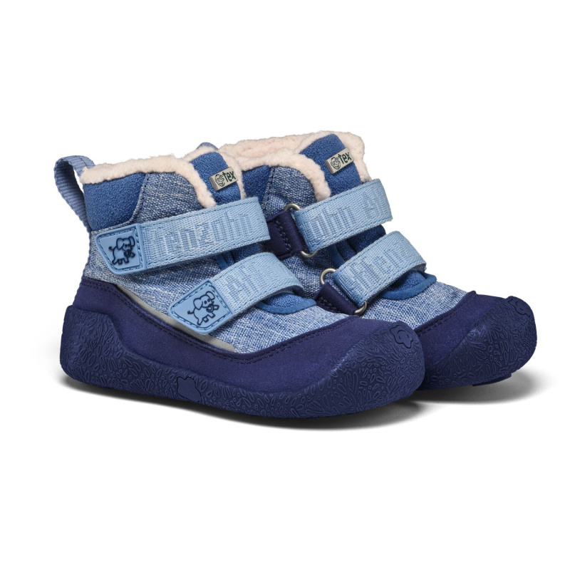 Dětské barefoot boty Affenzahn Prewalker Midboot Vegan Snuggy Elephant - vel. 20