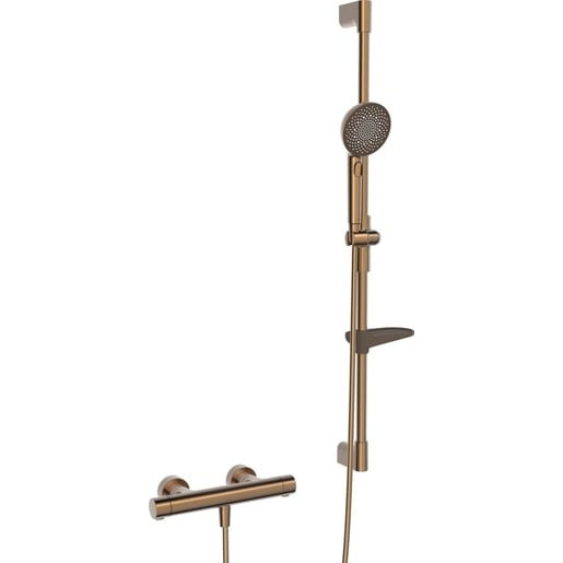 Sprchová baterie Hansa Prisma se sprchovým setem 150 mm broušený bronz 4813043181