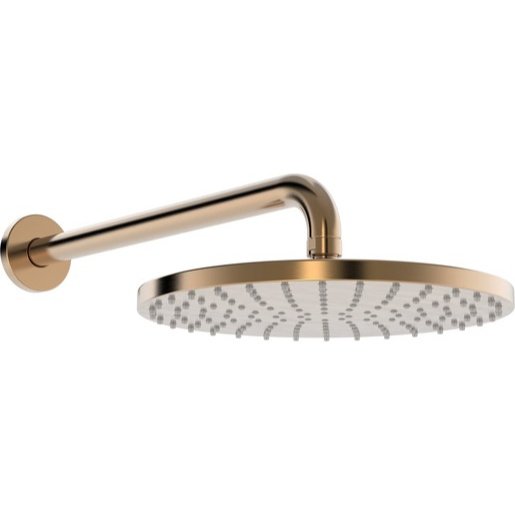 Hansa Viva hlavová sprcha na stěnu včetně sprchového ramena broušený bronz 4 426 020 081
