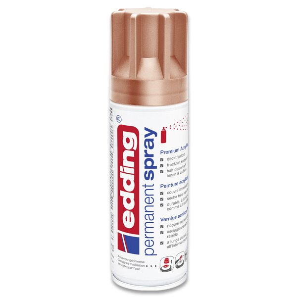 Permanentní sprej Edding 5200, 200 ml měď matná 932