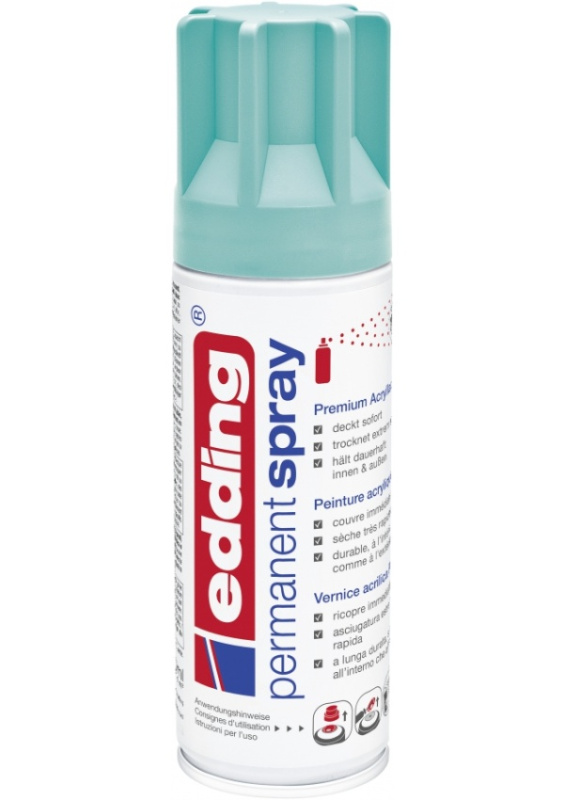 Permanentní sprej Edding 5200, 200 ml tyrkysová matná 934
