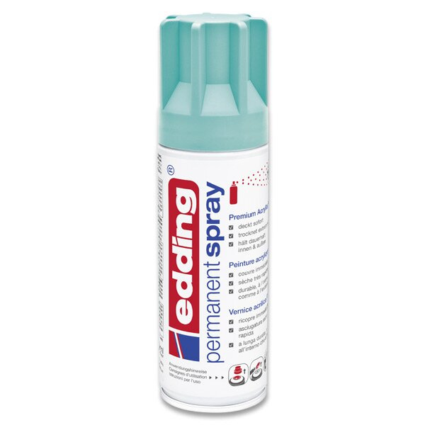 Permanentní sprej Edding 5200, 200 ml tyrkysová matná 934