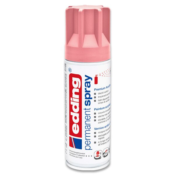 Permanentní sprej Edding 5200, 200 ml slézová matná 935