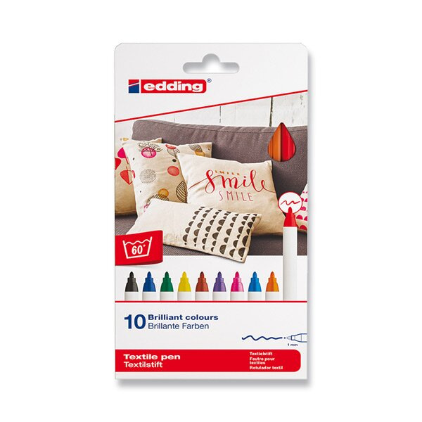 Popisovač Edding na textil 4600 10 barev EDDING