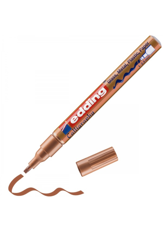 Lakový popisovač EDDING 753 kaligrafický, měděný EDDING
