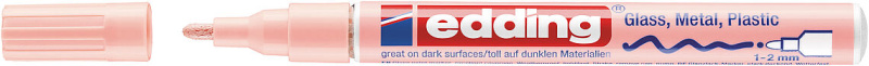Lakový popisovač EDDING 751, pastel. růžový EDDING