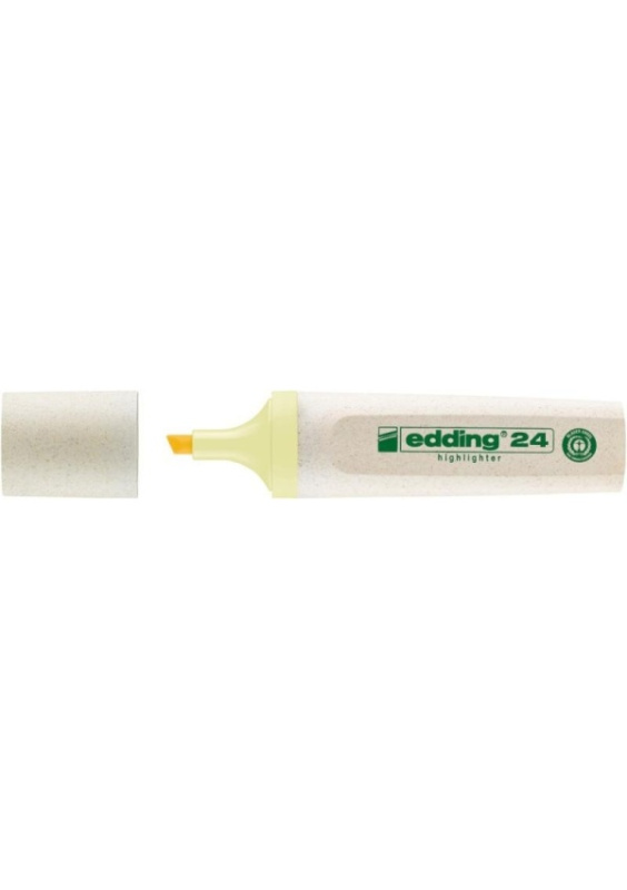 Zvýrazňovač Edding Ecoline 24 -  pastelově žlutý