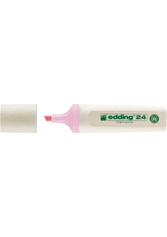 Zvýrazňovač Edding Ecoline 24 -  pastelově růžový